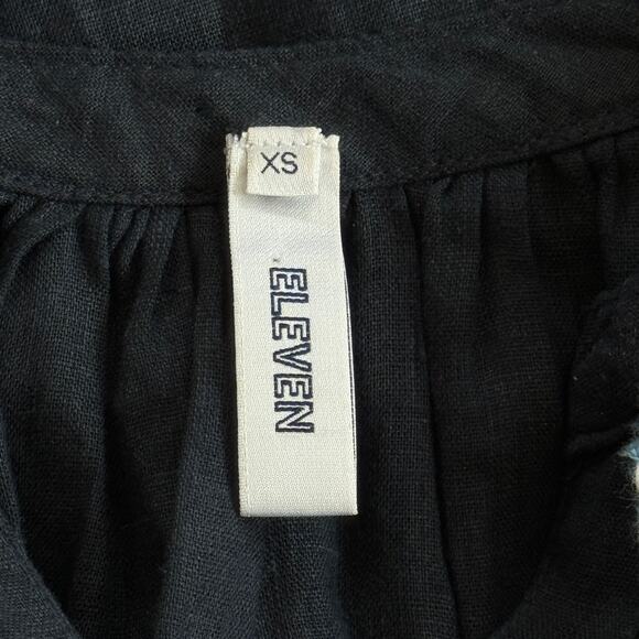 ELEVEN by March11 Naomi Embroidered Maxi Dress Navy Blue Size XS - Picture 5 of 8